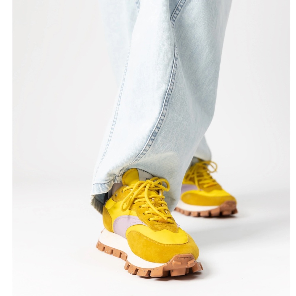 Oncept Osaka Sneakers Elite Trainers Yellow Womens NEW Free People - Picture 2 of 6